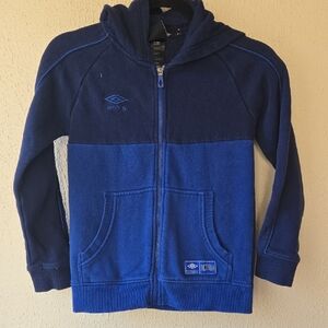 Umbro Kids' Two-Tone Navy and Blue Hoodie